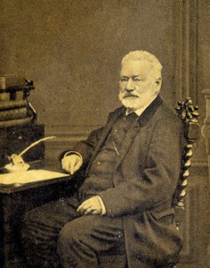 Portret Victora Hugo z 1872 roku. autorstwa French Photographer