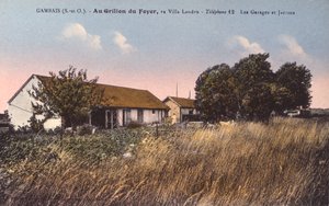 Pocztówka przedstawiająca dom Henri Desire Landru (1869-1922) w Gambais (zdjęcie czarno-białe patrz 238390) autorstwa French Photographer