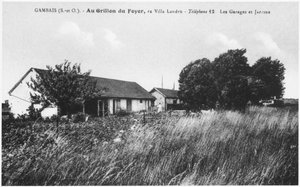 Pocztówka przedstawiająca dom Henri Desire Landru (1869-1922) w Gambais autorstwa French Photographer