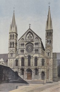 Reims, Kościół Saint-Remi, Fasada O autorstwa French Photographer