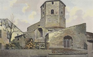 Rieux-Minervois, Okrągły Kościół autorstwa French Photographer