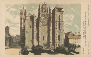 Rodez, Aveyron, Katedra Notre Dame autorstwa French Photographer