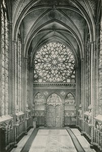 Rozeta de la Sainte-Chapelle, Rozeta w kaplicy św. (fotograwiura) autorstwa French Photographer