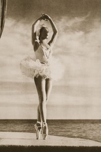 Rosella Hightower w Jeziorze łabędzim, z Grand Ballet de Monte-Carlo, 1949 (fotograwiura) autorstwa French Photographer