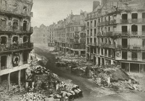Rue De Rivoli, Paryż, po tygodniu kończącym Komunę autorstwa French Photographer
