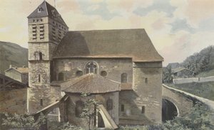 Saint-Chef, kościół, Cote de labside autorstwa French Photographer
