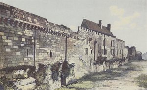 Saint-Emilion, Pozostałości murów obronnych do NW, Logis de Malet autorstwa French Photographer