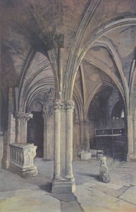 Saint-Pere-sous-Vezelay, kościół, ganek O (przed renowacją) autorstwa French Photographer
