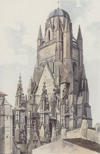 Saintes, Stara Katedra Saint-Pierre, N E View autorstwa French Photographer