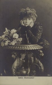 Sarah Bernhardt, francuska aktorka autorstwa French Photographer