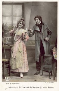 Scena z La Vie De Boheme (zdjęcie kolorowe) autorstwa French Photographer