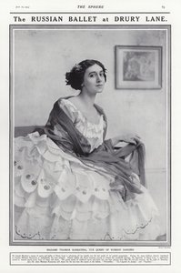 Tamara Karsavina, rosyjska baletnica autorstwa French Photographer