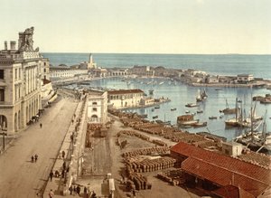 Port w Algierze, wyd. ok. 1900 autorstwa French Photographer