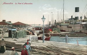 Port, Aleksandria (kolorowe zdjęcie) autorstwa French Photographer