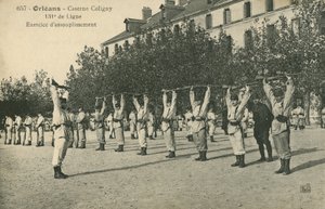 Wojska wiercące w Orleanie (zdjęcie czarno-białe) autorstwa French Photographer