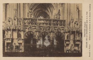 Troyes, Świt, Kościół Madeleine autorstwa French Photographer
