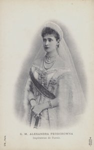 Caryca Aleksandra z Rosji (czarno-białe zdjęcie) autorstwa French Photographer