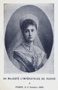 Caryca Aleksandra z Rosji w Paryżu, Francja autorstwa French Photographer