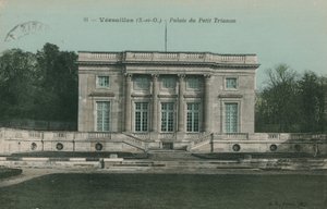 Wersal, Pałac Petit Trianon. Pocztówka wysłana w 1913 roku. autorstwa French Photographer