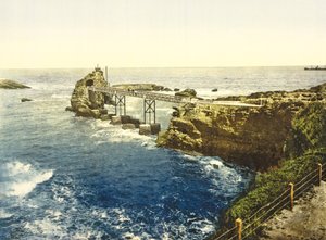 Widok Matki Boskiej na Skałach, Biarritz, 1890-1900 autorstwa French Photographer