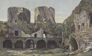 Villandraut, zamek, strona dziedzińca autorstwa French Photographer