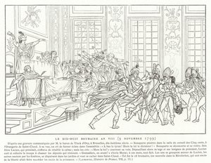 18 Brumaire, rok VIII (9 listopada 1799) autorstwa French School