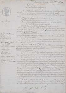 Drugi dokument kontraktowy dotyczący La Comedie Humane między Honore de Balzac (1799-1850) a Hetzel, Paulin, Dubochet i wydawcą Charlesem Furne, 2 października 1841 autorstwa French School