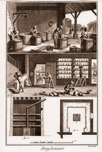 AMDONIER - Amydonnier - „” The Great Encyclopedia lub Dictionnaire Raisonne des Sciences, des Arts et des Metiers” (Encyklopedia lub słownik nauk, sztuki i zawodów) autorstwa Denisa Diderota (1713-1784) i Jeana d