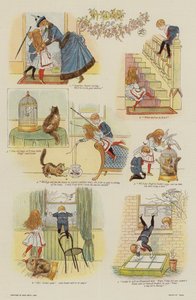 Dzień nieszczęść (kolorowa litografia) autorstwa French School