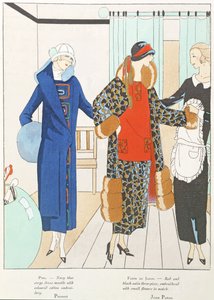 Kilka ładnych nowości z Art-Gout-Beaute, kostiumy Premet i Jean Patou, październik 1923 r. (litografia) autorstwa French School