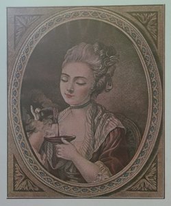 Dama do picia czekolady autorstwa French School