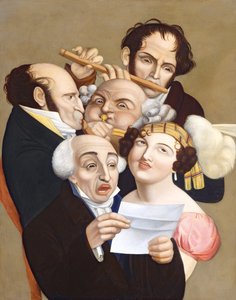 Grupa muzyczna, ok.1830 autorstwa French School