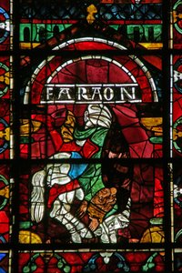 Faraon tonie w Morzu Czerwonym (w121) autorstwa French School