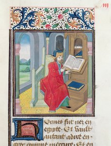 Filozof, prawdopodobnie Hermes Trismegistus, z Histoire des Philosophes, koniec XV wieku autorstwa French School