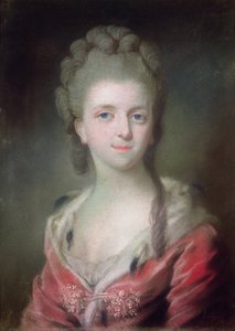 Księżniczka z rodu Burbonów (pastel na papierze) autorstwa French School