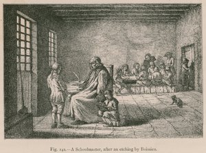 Nauczyciel, według akwaforty Boissieu autorstwa French School