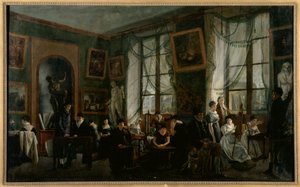 Rysunek kobiety, ok. 1810 r., ok. 1810 r. (olej na płótnie) autorstwa French School