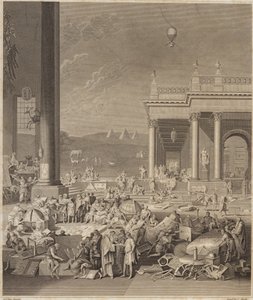 Scena do Encyklopedii Britannica autorstwa French School