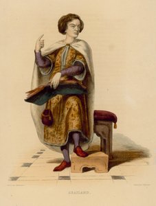 Abailard (kolorowy grawer) autorstwa French School