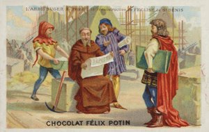 Opat Suger (ok. 1081-1151) podejmujący odbudowę opactwa św Denis
