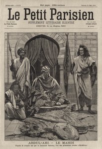 Abdallahi ibn Muhammad, następca Mahdiego, islamskiego władcy Sudanu autorstwa French School