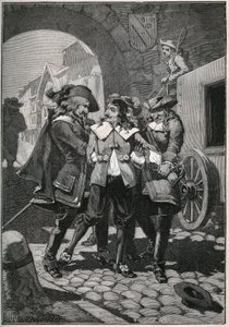 Porwanie Johanna Friedricha Bottgera (Boettgera) (1591-1624) przez żołnierzy Fryderyka Augusta (Fryderyka Augusta) Saksonii, znane jako „Fort” autorstwa French School