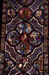 Okno Adama i Ewy, XIII wiek (szczegóły zob. 129046) autorstwa French School