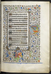 Dodaj Ms 18850 f.42r Book of Hours (The Bedford Hours) c.1410-30 (tusz, kolor i złoto na welinie) autorstwa French School
