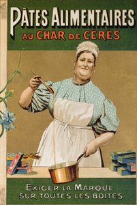 Reklama makaronu Au Char de Ceres, ok. 1900 autorstwa French School