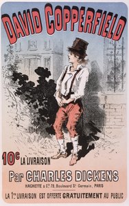 Reklama Davida Copperfielda autorstwa Charlesa Dickensa, 1884 autorstwa French School