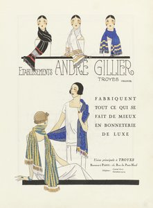 Reklama Etablissements Andre Gillier, pub 1920 (druk szablonowy) autorstwa French School