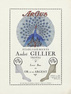 Reklama Etablissements Andre Gillier, pub 1924 (odbitka szablonowa) autorstwa French School