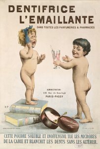 Reklama środka do czyszczenia zębów LEmaillante, 1892 autorstwa French School