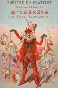Reklama spektaklu w Theatre du Chatelet w Paryżu autorstwa French School
